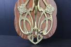 Decoratief ornament - Art Nouveau bloemrijke b stalhaak van