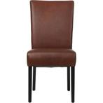 Leren eetkamerstoel Just - Granada Cognac (donkercognac) -, Leren eetkamerstoel Just - Granada Cognac (donkercognac) - Poten hout zwart past perfect in uw interieur als u woonstijl: Bohemian, Eigentijds, Klassiek, Retro, Romantisch, Scandinavisch is.