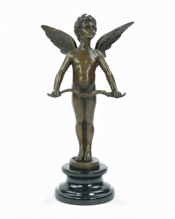 Auguste Moreau (1834-1917) - after - sculptuur, Vici - Amor, Antiek en Kunst, Antiek | Keramiek en Aardewerk