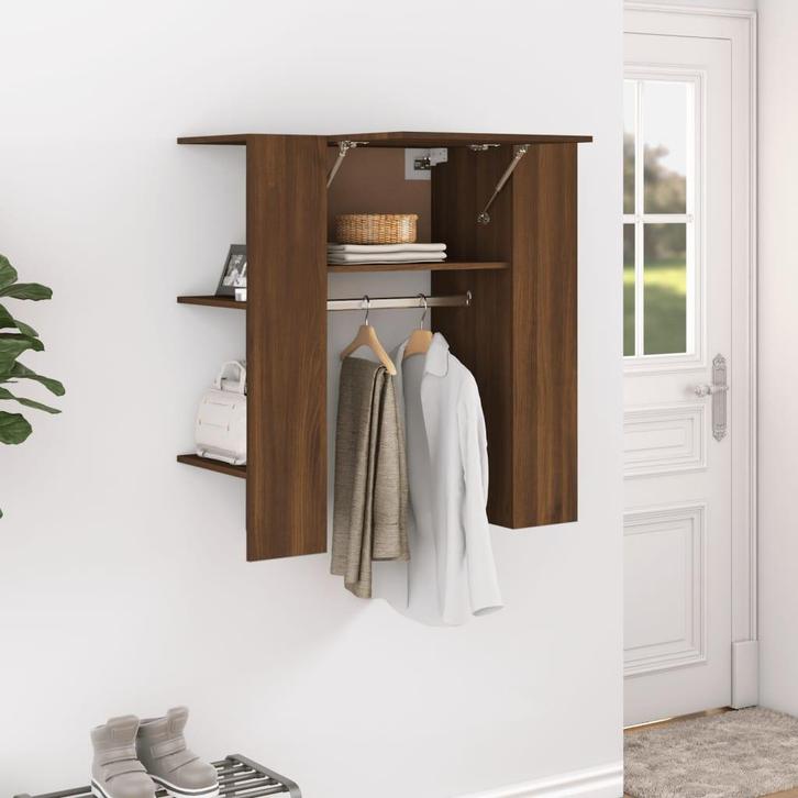 vidaXL Halmeubel 97,5x37x99 cm bewerkt hout bruin, Huis en Inrichting, Kasten | Overige, Nieuw, Verzenden