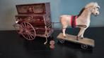 Hispania - Blikken speelgoed - Large Early Horse Cart with, Antiek en Kunst