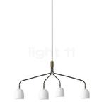 Gubi Howard Kroonluchter 4-lichts, porselein - long, Huis en Inrichting, Lampen | Hanglampen, Verzenden, Nieuw