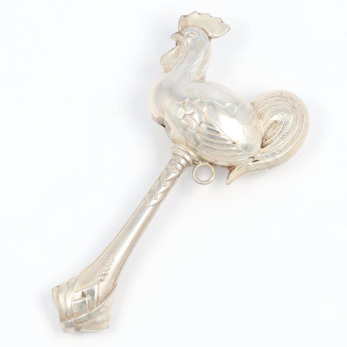 NO RESERVE Baby Rammelaar - A.B. Esmann (Utrecht) - Ratel -, Antiek en Kunst, Antiek | Goud en Zilver