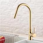 Messing Uittrekbare Keukenkraan 360° Draaibare Mengkraan, Verzenden, Nieuw