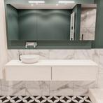 Badkamermeubel BWS Madrid Wit 180 cm met Topblad en, Doe-het-zelf en Verbouw, Sanitair, Ophalen of Verzenden, Nieuw, Bad