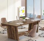 Groot Houten Bureau 180 cm – Industrieel Directieontwerp, Verzenden, Nieuw
