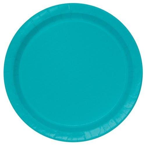 Gebaksbordjes Teal 18cm (20st), Hobby en Vrije tijd, Feestartikelen, Nieuw, Ophalen of Verzenden