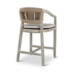Barkruk Elisa | teak grey | beige weving | incl kussens be.., Verzenden, Nieuw