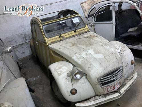 Citroën 2CV YELLOW/WHITE - TIEGEM, Auto's, Oldtimers, Ophalen of Verzenden