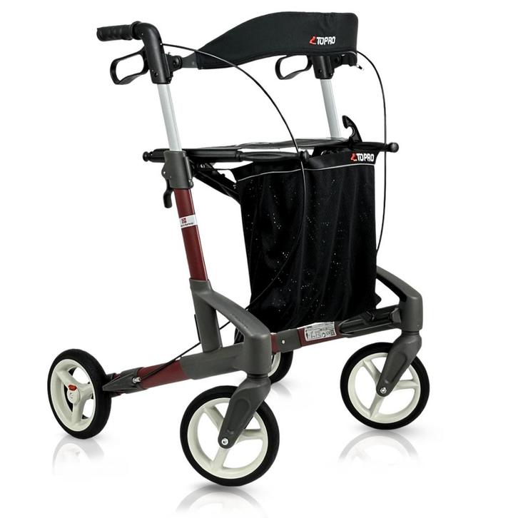 Topro TROJA Original Plus Rollator - Rood M, Diversen, Rollators, Nieuw, Ophalen of Verzenden