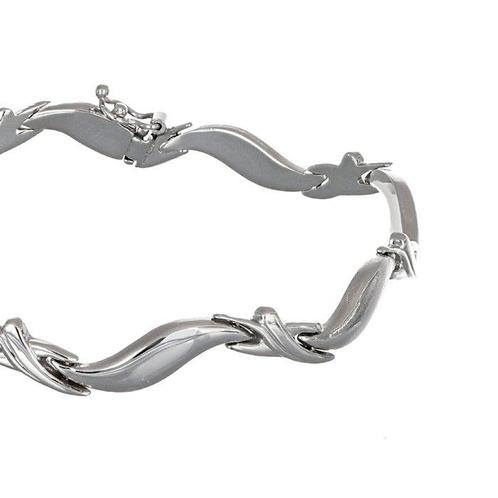 Armband - 18 karaat Witgoud, Sieraden, Tassen en Uiterlijk, Armbanden