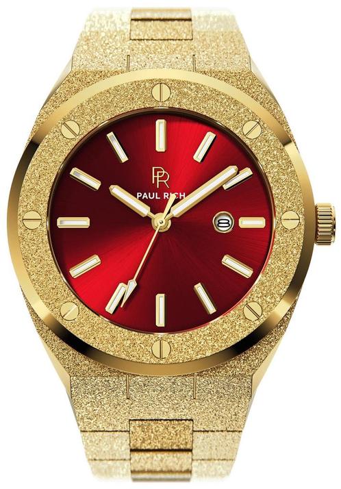 Paul Rich Frosted Signature FSIG08 Sultans Ruby horloge, Sieraden, Tassen en Uiterlijk, Horloges | Heren, Staal, Nieuw, Staal
