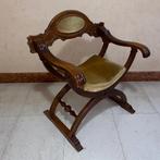Stoel - Hout - Vintage savonarola, Antiek en Kunst