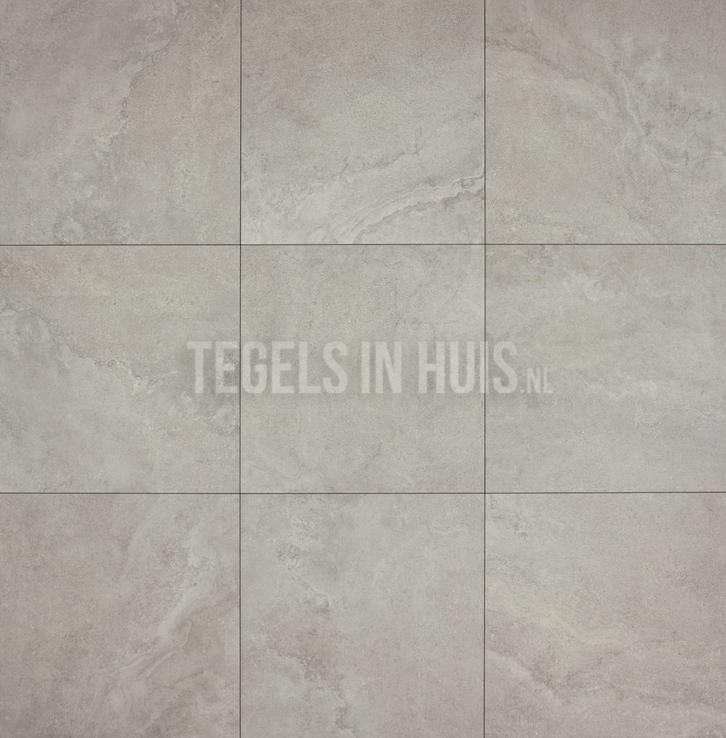 Vloertegel / wandtegel pietrastone zilver grijs 90x90, Doe-het-zelf en Verbouw, Tegels, Vloertegels, Nieuw, 10 m² of meer, Keramiek