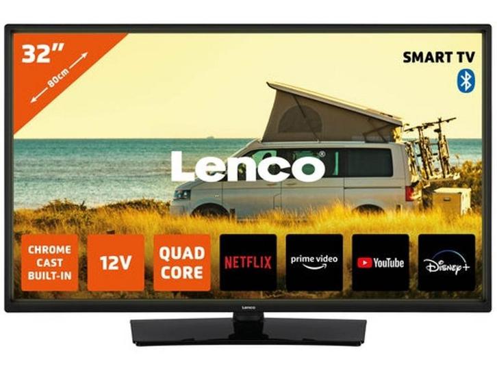 Lenco LED-3263BK (V2) - 32 Android Smart TV - Ingebouwde, Audio, Tv en Foto, Televisies, Nieuw, Verzenden