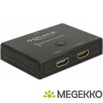 Delock 18749 HDMI 2 - 1 Schakelaar bidirectioneel 4K 60 Hz, Verzenden, Nieuw