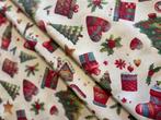 Elegante stof met patchworkthema voor een vrolijk kerstfeest, Nieuw