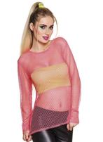 Netshirt Neon Roze Dames M/L, Kleding | Dames, Verzenden, Nieuw