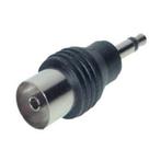 3,5mm Jack mono (m) - Coax IEC (v) adapter, Nieuw, Ophalen of Verzenden