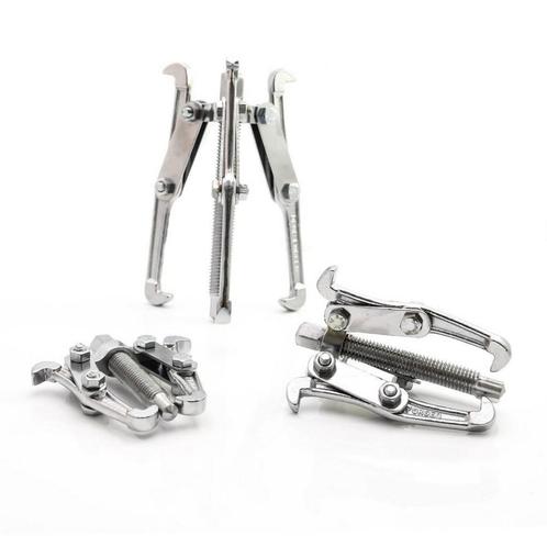 Hofftech Poulietrekker set - 3-delig - robuust chrome van..., Auto diversen, Autogereedschap, Nieuw, Ophalen of Verzenden