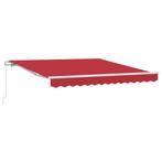 vidaXL Markies Rood 300 x 250 x 165 cm Polyester, Tuin en Terras, Zonneschermen, Verzenden, Nieuw