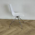 scab Zebra design stoel, draaistoel,  Wit - chroom, Huis en Inrichting, Stoelen, Ophalen of Verzenden, Gebruikt, Stof, Eén