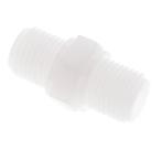 Dubbele Nippel G1/4 PVDF 10bar FDA 17mm Hex, Verzenden, Nieuw