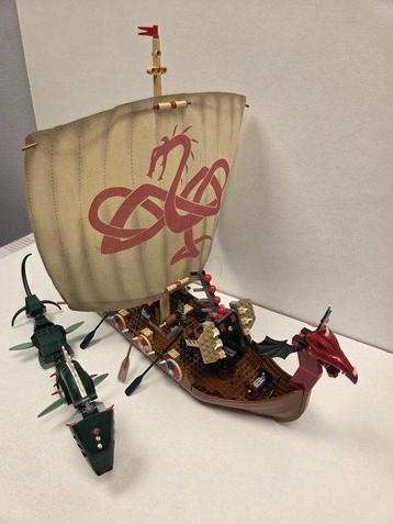 Lego Set - LEGO 7018 - Vikings - Vikingschip en Jormungand beschikbaar voor biedingen