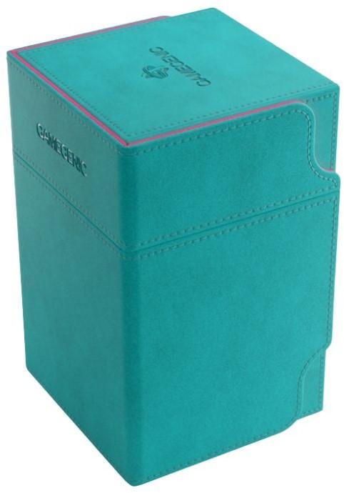 Deckbox Watchtower 100+ XL - Teal/Pink | GameGenic - Trading, Hobby en Vrije tijd, Verzamelkaartspellen | Overige, Nieuw, Verzenden