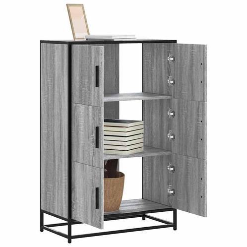 vidaXL buffetkast 68x35x106,5 cm bewerkt hout en metaal, Huis en Inrichting, Kasten | Buffetkasten, Nieuw, Overige houtsoorten