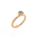 18 Krt. Roségouden Sushi ring gezet met aquamarijn | Br.., Sieraden, Tassen en Uiterlijk, Gebruikt, Overige kleuren, Ophalen of Verzenden