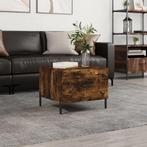 vidaXL Salontafel 50x50x40 cm bewerkt hout gerookt, Huis en Inrichting, Tafels | Salontafels, 50 tot 100 cm, Verzenden, Nieuw