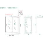 Wiesbaden Skyline Nis Schuifdeur - 1300x2000x8mm - NANO -, Ophalen of Verzenden, Nieuw, Glas