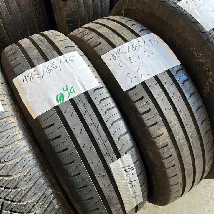 2 x Continental EcoContact 5 185-65-15 Zomerbanden 5,5mm, Auto-onderdelen, Banden en Velgen, 15 inch, Zomerbanden, 185 mm, Personenwagen
