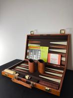 Spel - Luxe Vintage Backgammon Set: Tijdloze Elegantie in, Antiek en Kunst, Curiosa en Brocante