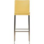 Leren barkruk Break hoog - Toledo Lemon (geel) - Poten, Huis en Inrichting, Barkrukken, Nieuw, Leer, Ophalen of Verzenden, 90 cm of meer