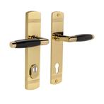 Retro buitendeurbeslag klink/klink PC92 glanzend messing, Doe-het-zelf en Verbouw, Hang- en Sluitwerk, Ophalen of Verzenden, Nieuw