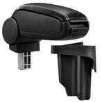 Armsteun BMW E46 1998-2007 kunstleer zwart met wit stiksel, Verzenden, Nieuw