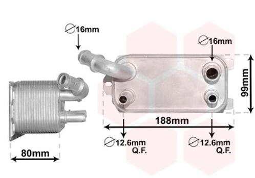 OLIEKOELER VOOR FORD C-MAX 2010-2014 1435668, Auto diversen, Auto-accessoires, Nieuw, Ophalen of Verzenden