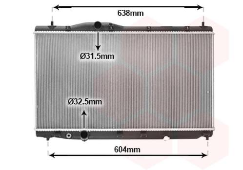 RADIATOR VOOR HONDA CIVIC EU 2016-2021 190105BFA01, Auto-onderdelen, Airco en Verwarming, Nieuw, Ophalen of Verzenden