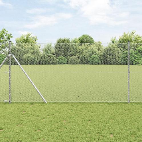 vidaXL Hexagon Fence 1.4x25 m Ge galvaniseerd staal, Tuin en Terras, Schuttingen, Nieuw, IJzer, Verzenden