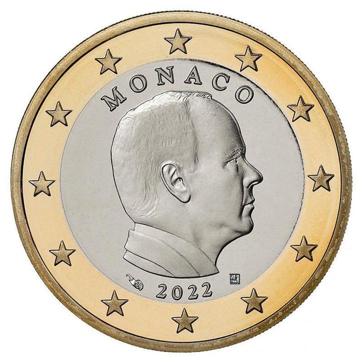 Monaco 1 Euro 2022 UNC, Postzegels en Munten, Munten | Europa | Euromunten, Verzenden