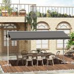 TRUUSK Standluifel Tuinluifel Met Knikarmzwengel Patio Grijs, Tuin en Terras, Parasols, Verzenden, Nieuw