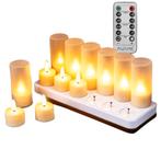 2dekans | Aurae Oplaadbare Led Waxinelichtjes 12x –, Ophalen of Verzenden, Zo goed als nieuw