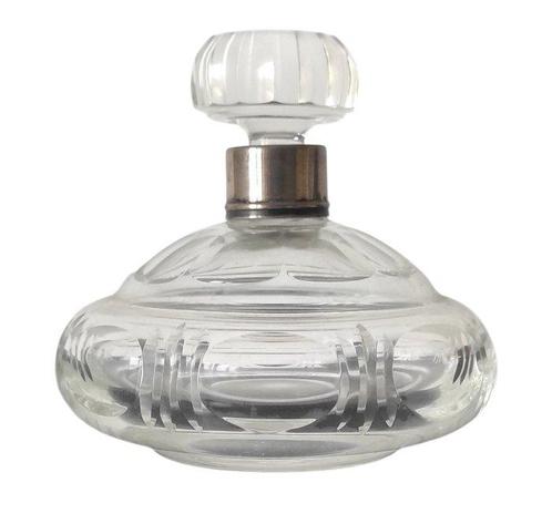 Parfumfles - Argent en Kristal - Jugendstil, Antiek en Kunst, Curiosa en Brocante
