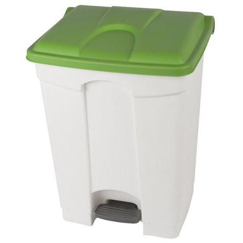 Pedaalemmer | Kunststof (Wit/Groen) | 70L | Klapdeksel |, Zakelijke goederen, Horeca | Keukenapparatuur, Nieuw in verpakking, Verzenden