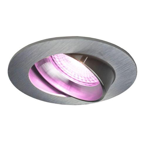 Zigbee smart Inbouwspot Silver 4.7W Rond 73 mm HUE, Huis en Inrichting, Lampen | Plafondlampen, Ophalen of Verzenden
