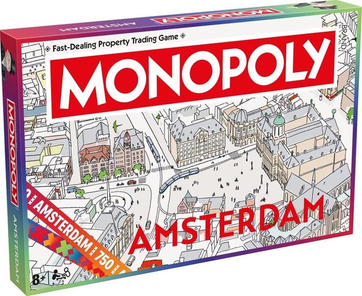 Monopoly Amsterdam (Engelse Versie) | Identity Games -, Hobby en Vrije tijd, Gezelschapsspellen | Bordspellen, Nieuw, Verzenden