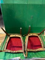 Stoel (2) - Chiavara - Fluweel, Hout - Set van drie stoelen