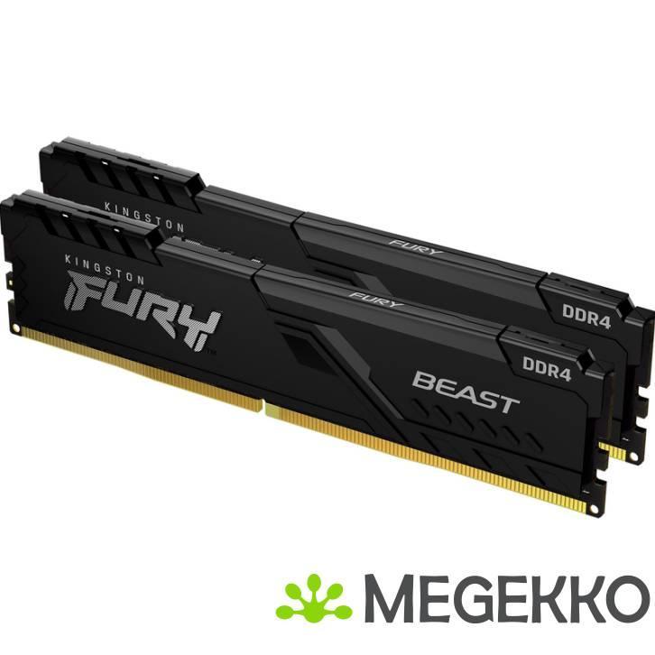 Kingston DDR4 FURY Beast 2x8GB 3200, Computers en Software, RAM geheugen, Nieuw, Verzenden